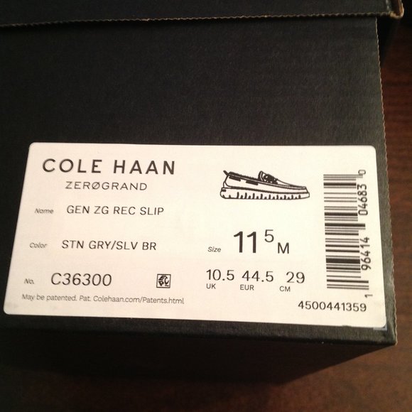 Cole Haan Men's Generation ZeroGrand Suede Rec Slippers - 11.5M -New in Box - Picture 7 of 8